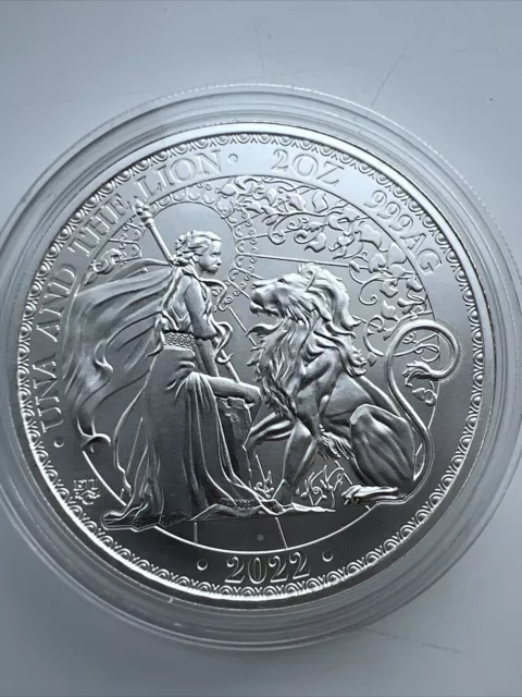 Una And The Lion 2oz Silver Coin. LTD Mintage Of 1000.