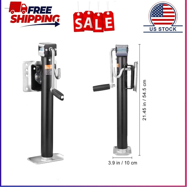 HEIGHT ADJUSTABLE TRAILER Jack Bolt on Trailer Tongue Jack 2500 lbs