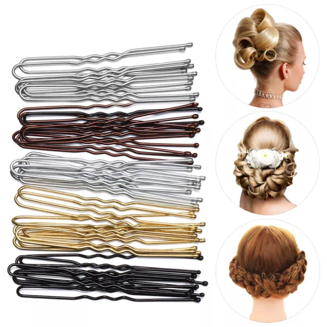 Barrettes Bridal Headdress Hairstyle Tools Metal Hair Pins Waved Hair Clips