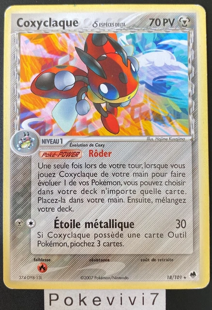 Carte Pokemon COXYCLAQUE 18/101 Rare Bloc EX Ile des Dragons FR OCCASION