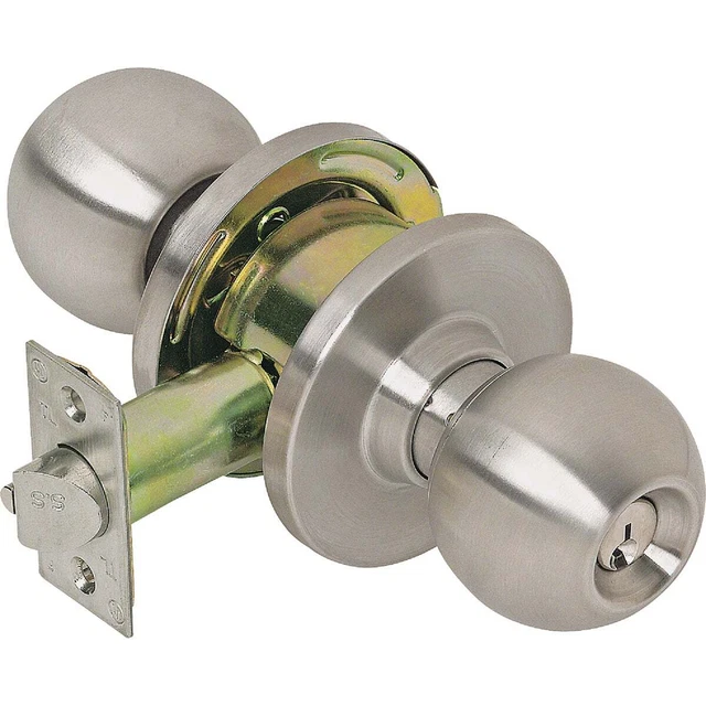 Tell Stainless Steel Storeroom Door Knob Lockset CL100006 Pack of 6 Tell