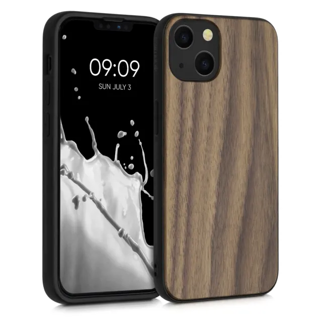 Funda protectora de madera para Apple iPhone 13