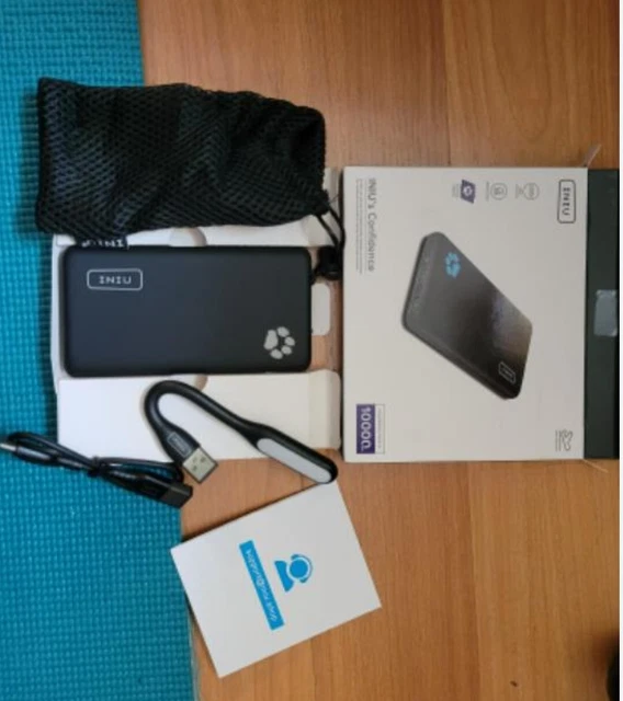 POWER BANK BIB41 Slimmest, Lightest Usb C Triple 3A 10000Mah Sealed