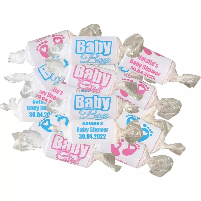 Personalised Love Heart Sweets Gender Reveal It's a Boy It's a Girl Baby Shower