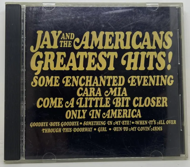 Jay and the Americans: "Greatest Hits" Pre-owned CD Pop Rock Soft Rock 1965