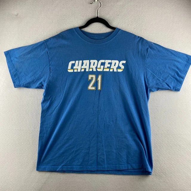 Reebok Tomlinson #21 Chargers Shirt Mens Large L Blue San Diego Los Angeles