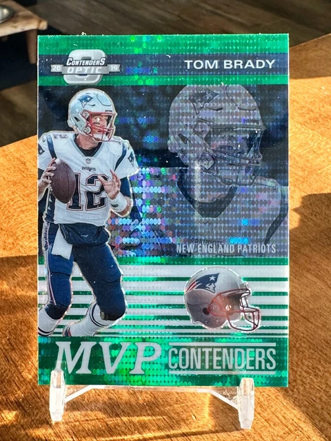 TOM BRADY 2019 Panini Contenders Optic Green Pulsar Prizm Patriots 19/27