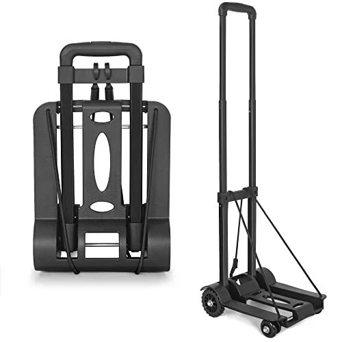 Folding 4-Wheels Trolley Hand Truck Dolly 100 lbs / 45 KG Compact Luggage