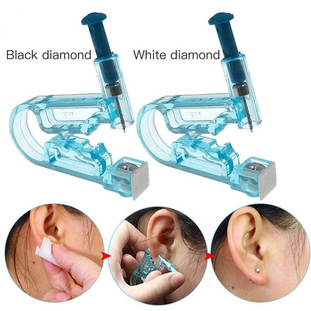 1-10 PIEZAS Desechable Piercing Pistola Perforadora Pistola Perforador Kit Pendientes Perforación Perforadores Pernos