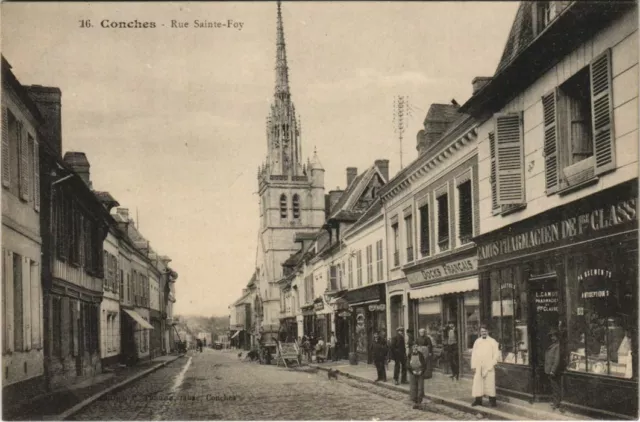 CPA CONCHES-en-OUCHE Rue Sainte-Foy (1160332)