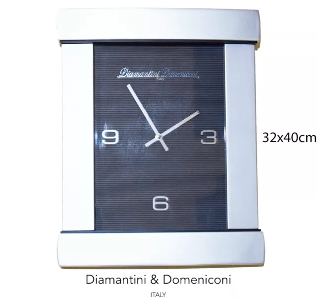 orologio da parete per soggiorno in legno elegante a muro diamantini domeniconi