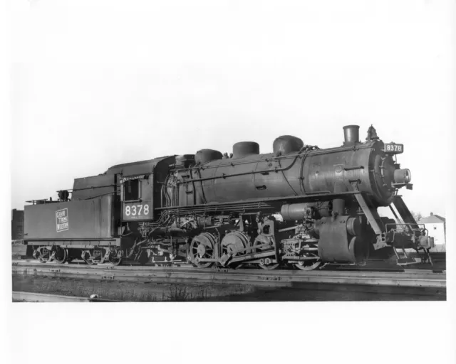 Gg507 Rp 1953 Gtw Grand Trunk Western Railroad Engine #8378 Pontiac Mi