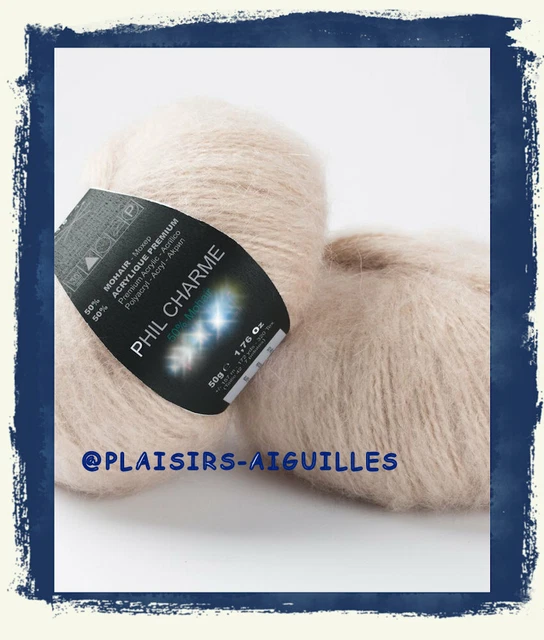Lot De 4 Pelotes De Laine Phildar Phil Noe Biche - Couleur Beige - Acrylique/coton - Aiguille 3.5