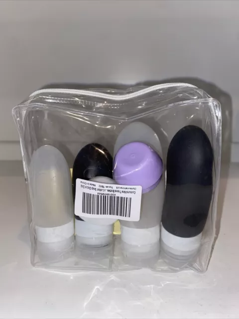 Oursunshine Travel Bottles,Leakproof Silicone Refillable Travel Containers,Squee