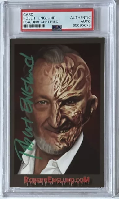 ROBERT ENGLUND Autograph Signed FREDDY KRUEGER Picture PSA DNA COA Nightmare Elm