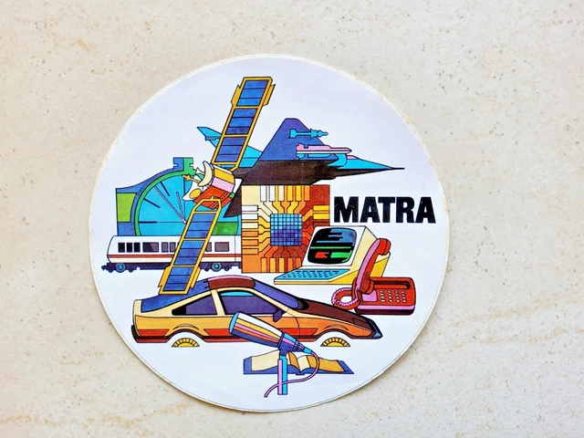 Autocollant voiture MATRA SIMCA Bagheera 1973 Nîmes Ledenon vintage