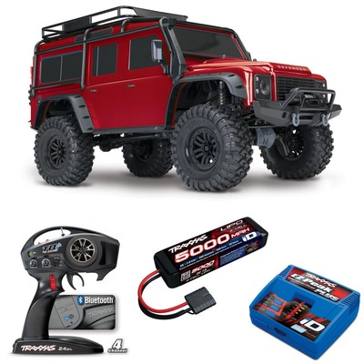 Traxxas Traxxas TRX-4 Land Rover Defender Rouge 5000 MAH Lipo 11.1V 3S Chargeur 
