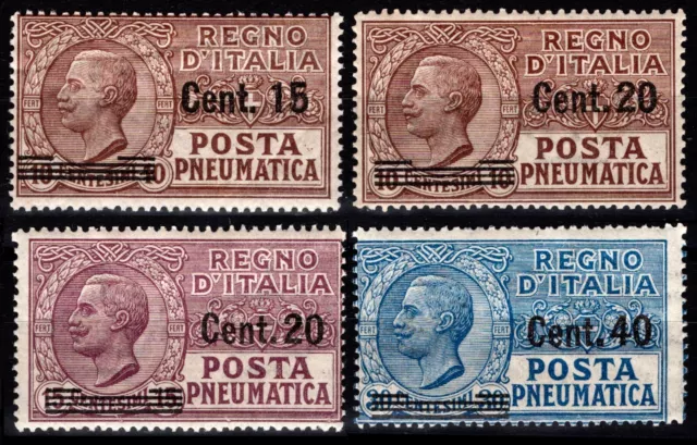 REGNO 1924/1925 - Pneumatica tipo Leoni sovrastampati (MNH**)