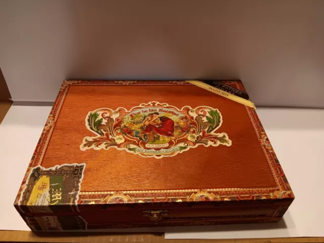 My Father Cigars Flor De Las Antillas Robusto Empty Wooden Cigar Box 9x6x1.75