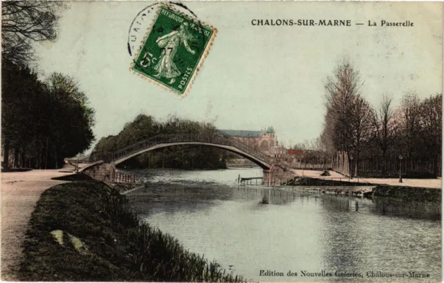 CPA CHALONS-sur-MARNE - La Passerelle (742885)