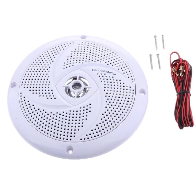 Système De Sonorisation De Haut-parleur Rond étanche Blanc Pour Bateau Marine