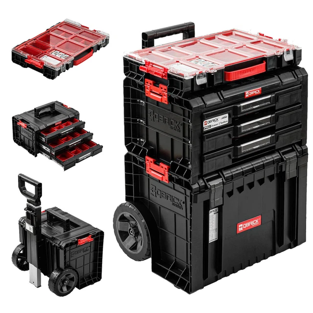 Carrello Portautensili Crystals 3 Livelli - Organizer Garage Con Ruote