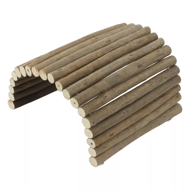 Wooden Bridge Pet Hamster Guinea Pig Rat Ladder Bendy Tunnel Hideout Toy Supply