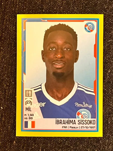 Sticker Panini Championnat Foot 2022 Ibrahima Sissoko Strasbourg # 448 New Mint