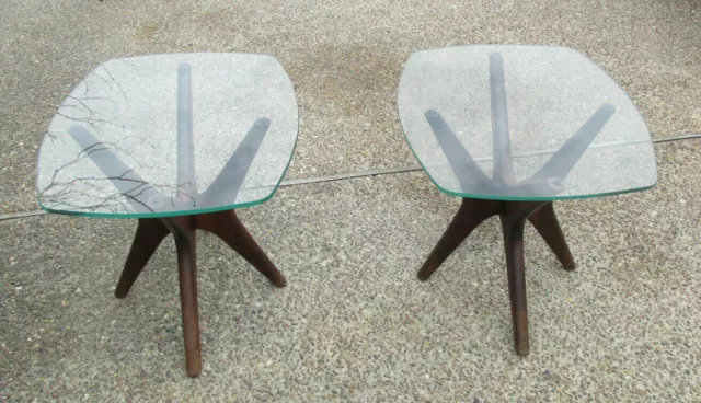 Pair 1960's "Jacks" End Tables designed by Adrian Pearsall for Craft Associates