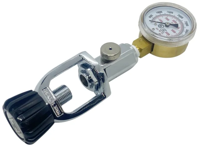 Scuba Tank Pressure Check Gauge, AIR RIFLE, SCBA, PAINT BALL TRANSFILL