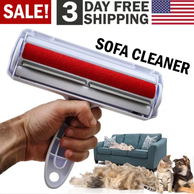 Reusable Dog Cat Pet Hair Remover Roller for Furniture, Couch, Carpet, Car Seat