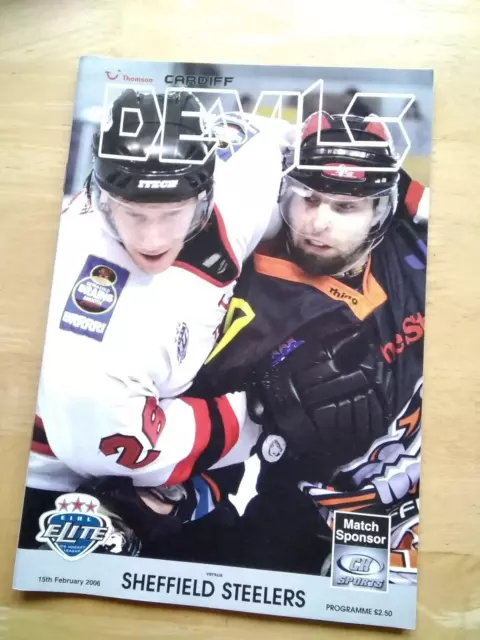 2005/6 Cardiff Devils V Sheffield Steelers  Ice Hockey 15/2