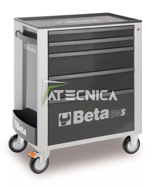 Carrello cassettiera mobile Beta Tools C24S 5/G portautensili 5 cassetti grigio