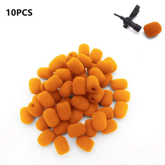 10 Pcs Mini-Headset Microphone Sponge Foam Windscreen Replacement Mic Cover