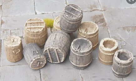 JUWEELA-JUW23415-10 barriles de madera-1/32