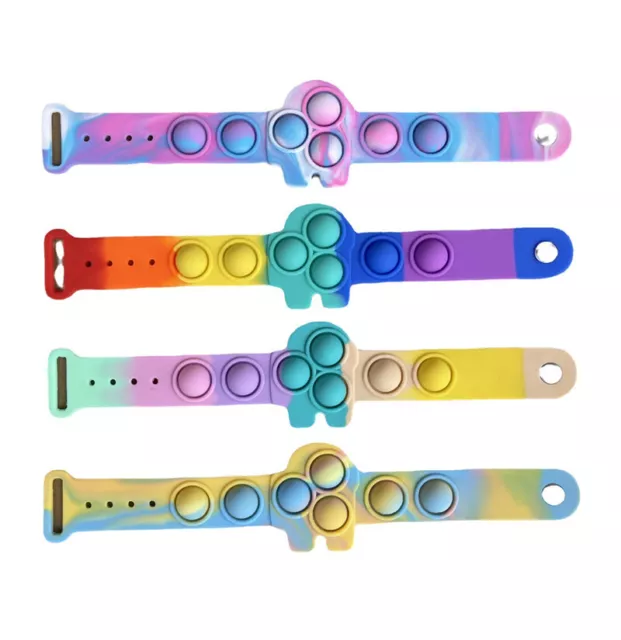 Among us Pop It Bracelet Push Pop Fidget Toy Stress Relief Silicone Wristband