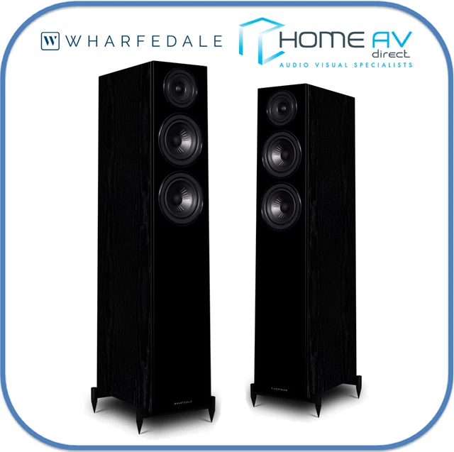 WHARFEDALE DIAMOND 12.3 Floorstanding Speakers Black Oak £495.00