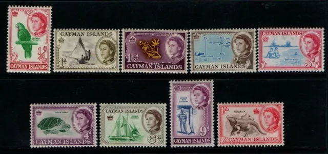 Cayman Islands 1962 QEII selection to 1/- SG165-68, 170-74 Mint MH/MNH