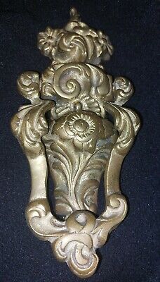 England Brass Door Knocker  Victorian Art Deco reproduction