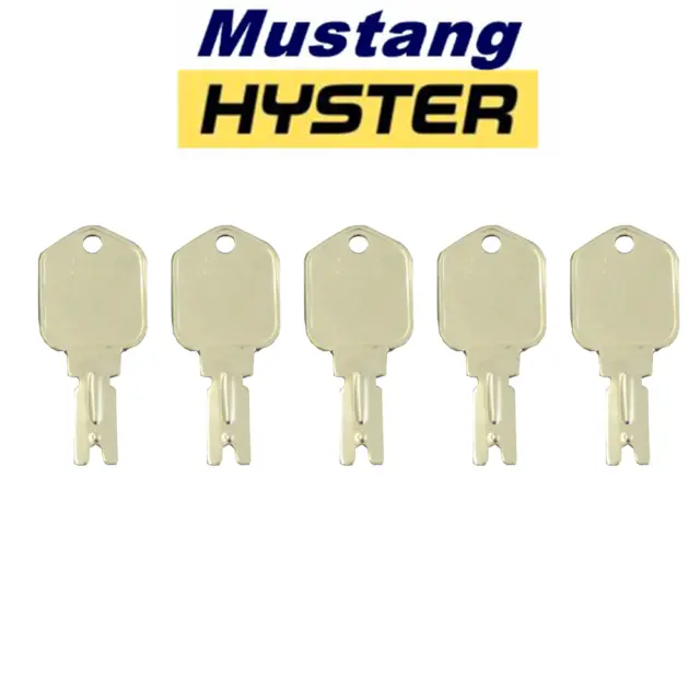 5 Replacement Forklift Equipment Ignition Keys for Clark Yale Hyster Gehl Crown