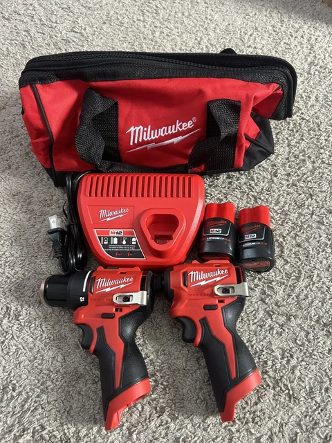 Two Tools MILWAUKEE M12 COMPACT Brushless Two Tool Combo Kit NEW $225.21 ...