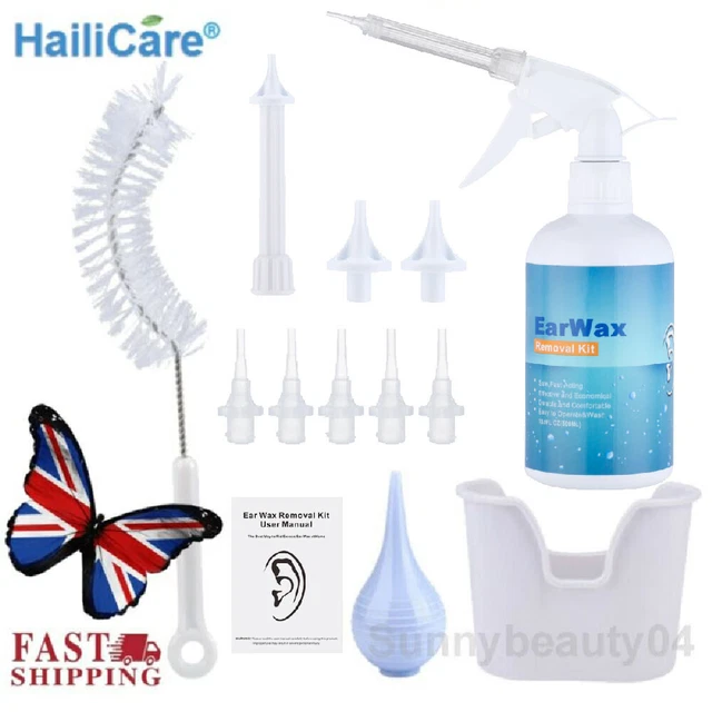 MEDICAL GRADE EAR Wax Remover Syringe Kit Removal Cleaner Tool Set+5