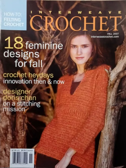 Revista de Crochet Interweave Otoño 2007 Vol 1 No 1 Felting 18 Diseños Femeninos