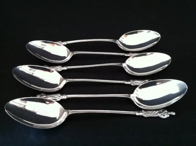 6 silver Apostle tea spoon Birmingham 1906 Cucharillas Teelöffel Cuillère à café