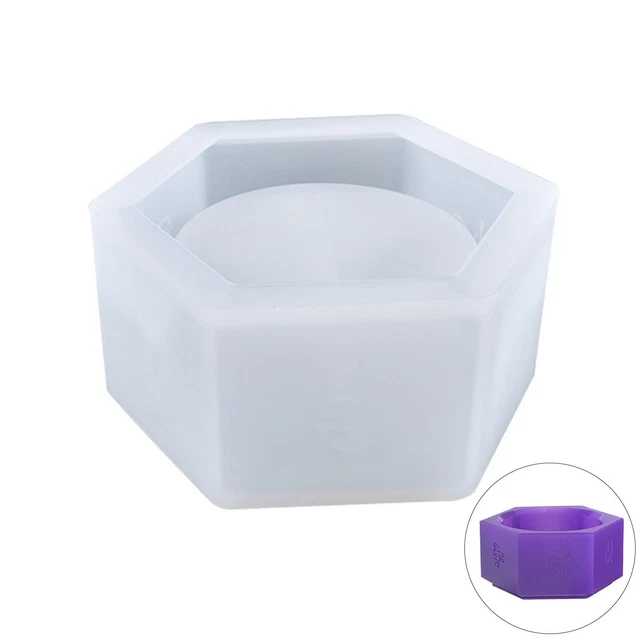 Kristall Epoxy Form Kerzenhalter Haus Dekoration Schmuck Silikon Form 4er Set