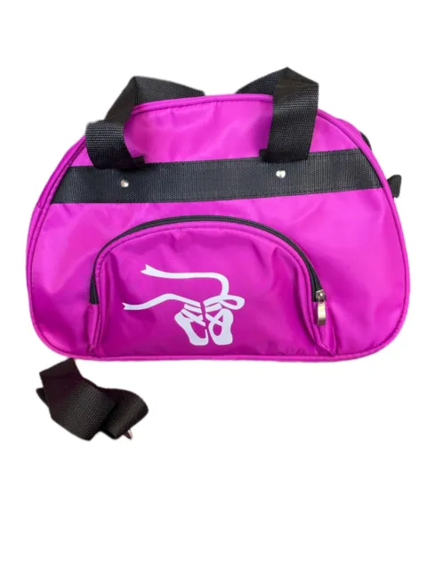 Fuchsia Purple Pink Ballet Dance XLXX Youths Nylon Tote Bag Multiple Pockets