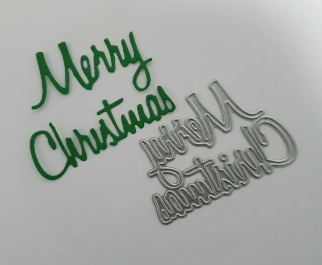 Craft Metal cutting die Scrapbook Paper Cards - Merry Christmas Words
