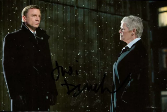 Dame Judi Dench Signed 6x4 Photo James Bond 007 M Autograph Memorabilia + COA