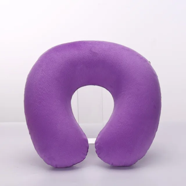 Travel U-shaped Pillow Inflatable Neck Pillow Car Head Neck Rest Air Cushion NEW 12