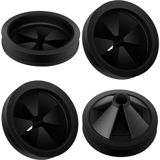 4 piezas Cuello protector contra salpicaduras de eliminación de basura 3 1/8 pulgadas fregadero deflector alimentos con I1S2